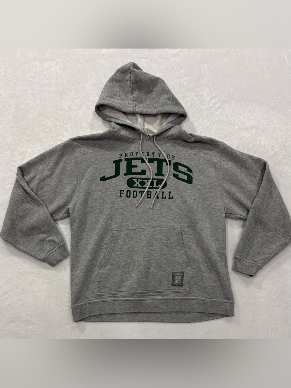 NFL New York Jets Reebok Gridiron Classics Grey Sweatshirt Hoodie Men’s Size L